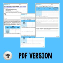 Density virtual lab answer key