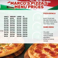 Axis pizza university city menu