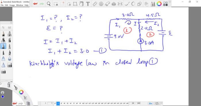 The ammeter in the figure reads 3.0 a