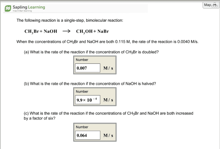 Reaction bimolecular solved concentrations transcribed problem